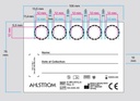 SAMPLE COLLECTION CARD, 5 circles perforated (Munksjö)