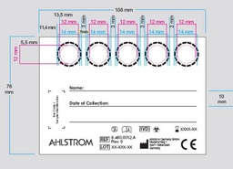 [STSSSACC2--] SAMPLE COLLECTION CARD, 5 circles perforated (Munksjö)