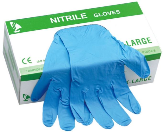 GLOVE, EXAMINATION, nitrile, s.u., non sterile, L