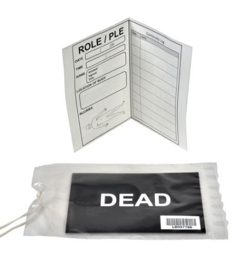 CARD, BLACK DEAD (SMART), plain, 15x10cm + plastic