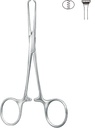 FORCEPS, INTESTINE/TISSUE,ALLIS-BABY,14cm 4x5 teeth 50-02-14