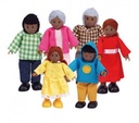 DOLL FAMILY, black, set of 6