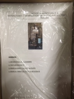 (autoclave TBM 90 l) TESTING AND MAINTENANCE INSTRUCTIONS