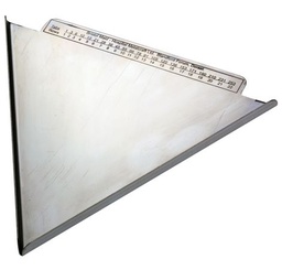 [EDDCTACO17-] TABLET COUNTER, triangular, metal, 17 cm