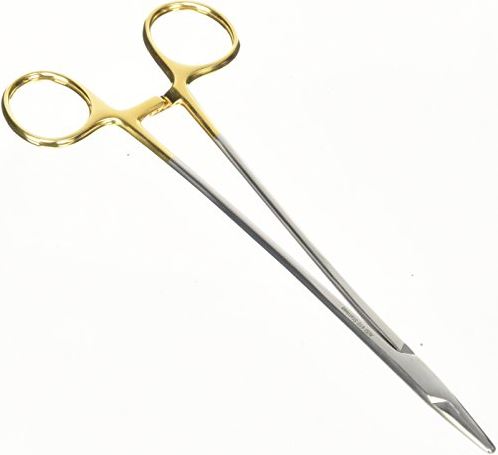 NEEDLE HOLDER, BABY-CRILE-WOOD, 20 cm, delicate, HM 10-20-70