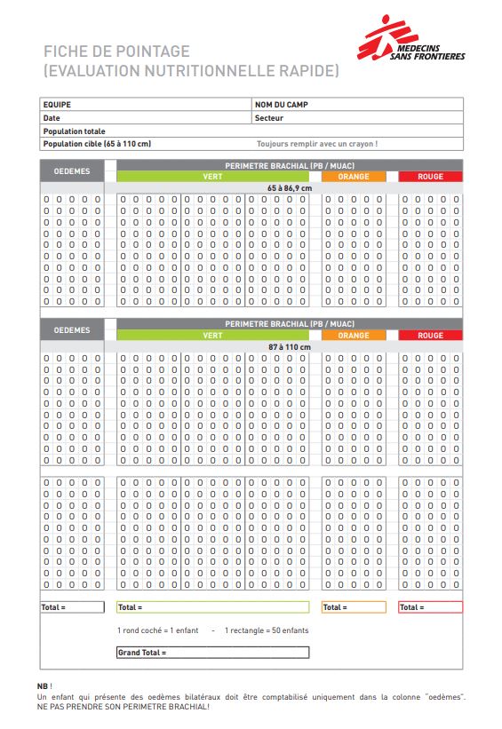 FICHE DE POINTAGE MUAC, français, A4 recto