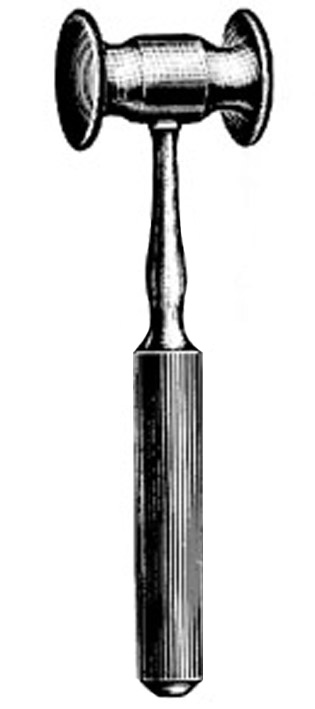 MALLET, BONE, BERGMANN, 510 g, 40 mm, 22 cm, solid 27-08-57