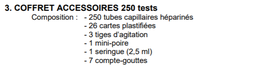 [SSDTTRYT2AT] TRYPANOSOMA gambiense TEST (CATT), accessoires pour 1 test