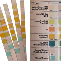 [SSDTURIS8--] TEST URINE pH,bili,prot,gluc,cét,sang,nit,leuco, 1 bandel.