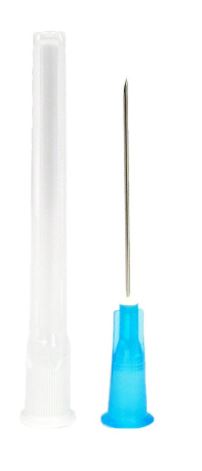 AIGUILLE, u.u., Luer, 23 G (0,6 x 30 mm), bleu,SC, IM enfant