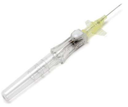 CATHETER IV SECURISE, retract., 24G (0,7x19mm), ail,jaune