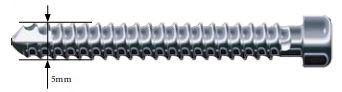 LOCKING SCREW G3, fully threaded Ø 5 x 65 mm, sterile