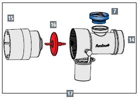 VALVE for resuscitator manual Ambu, PAEDIATRIC complete