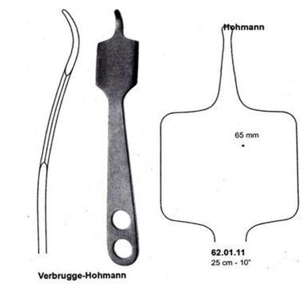 RETRACTOR, BONE, VERBRUGGE-HOHMANN, 65 mm, 25 cm 77-11-65