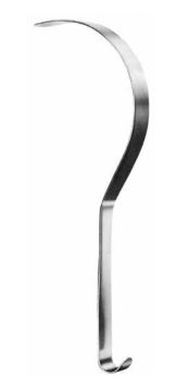 RETRACTOR, DEAVER, flexible, 35 cm, 25 mm edge 23-75-06