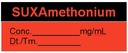 ETIQUETTE pour Suxamethonium = Succinylcholine, rouleau