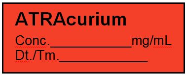 LABEL for Atracurium, roll