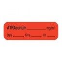 LABEL for Atracurium, roll