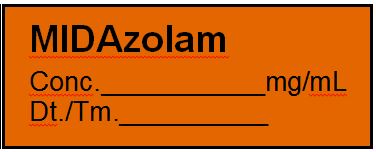 LABEL for Midazolam, roll
