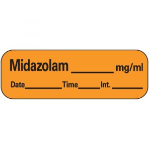 LABEL for Midazolam, roll