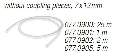 (suction pump Vario18) TUBING, silicone Ø7-12mm, 1m 077.0901