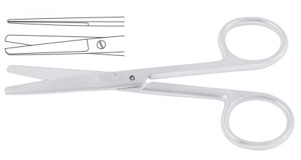 SCISSORS, blunt/blunt, straight, OPERATING, 17.5 cm 03-02-17