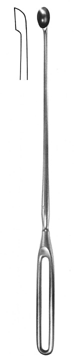 SCOOP, UTERINE, SIMON, 29 cm rigid 10 mm sharp 52-72-03