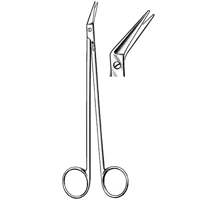 SCISSORS VASCULAR POTTS-SMITH, angled 45°, 19 cm 55-15-44