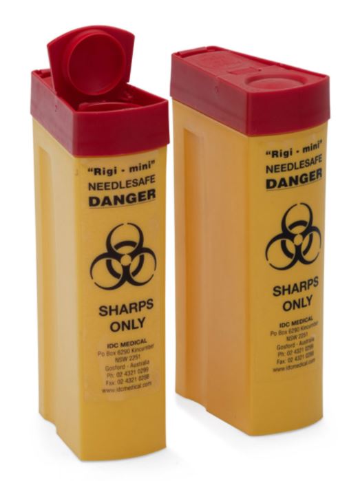 SHARPS CONTAINER, 0.3 l, plastic, s.u.