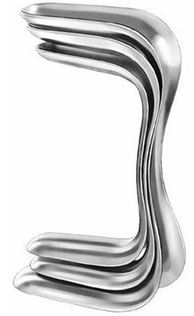 SPECULUM, VAGINAL, SIMS, double ended, set 3 sizes 52-20-00