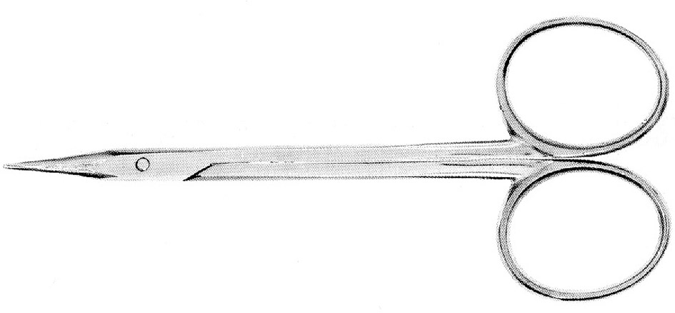 TENOTOMY SCISSORS, STEVENS,straight, pointed, H-4121