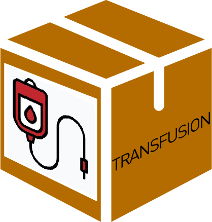 MODULE TRANSFUSION, enfants, 32 poches à sang