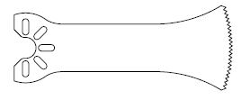 (perc.CD3-4-8) LAME OSCILLANTE 16,5x0,38x34,5mm 2296003104