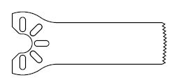 (drill CD3-4-8) SAGITTAL BLADE 9x0.38x25mm 2296003111