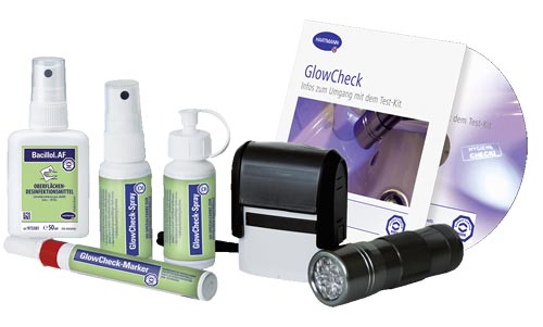 SET CONTROLE SURFACES, avec lampe UV (GlowCheck)