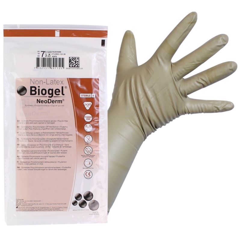 GLOVES, SURGICAL, neoprene, s.u., sterile, pair, 7