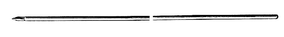 FORET DE KIRSCHNER, pointe trocart, 31 cm Ø 1.8 mm 76-12-68