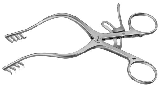 RETRACTOR, WEITLANER 31 cm, 4x4 sharp prongs 23 mm 24-32-04