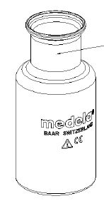 (ventouse obst.) FLACON, polypropylène, 500 ml