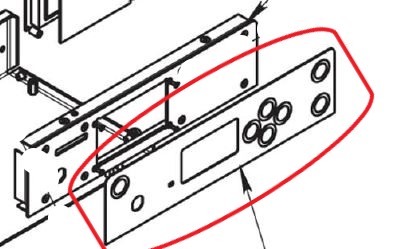 (heating pad Calibed) CONTROL PANEL 4434035191