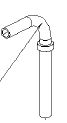 (vacuum extr.) CONNECTOR, angled, for plug
