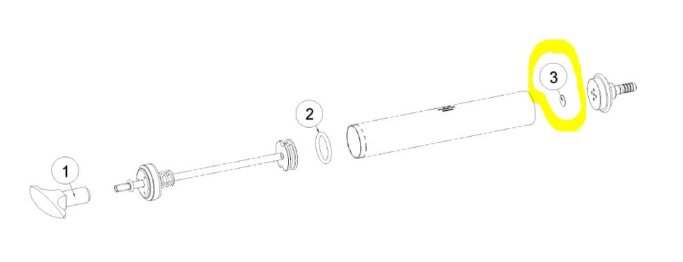 (ventouse obst.) MEMBRANE VALVE, caoutch. siliconé, pr pompe