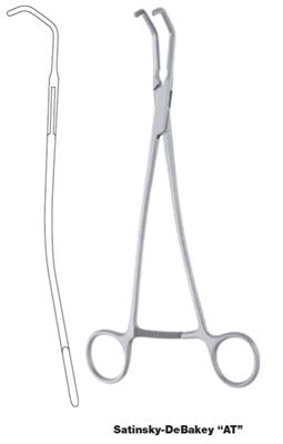 PINCE VENA CAVA Satinsky, courbé, 27cm 55-22-28