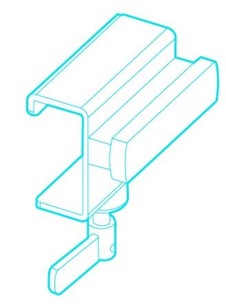 (traction ORT5000B/C) RAIL for clamps TD1040