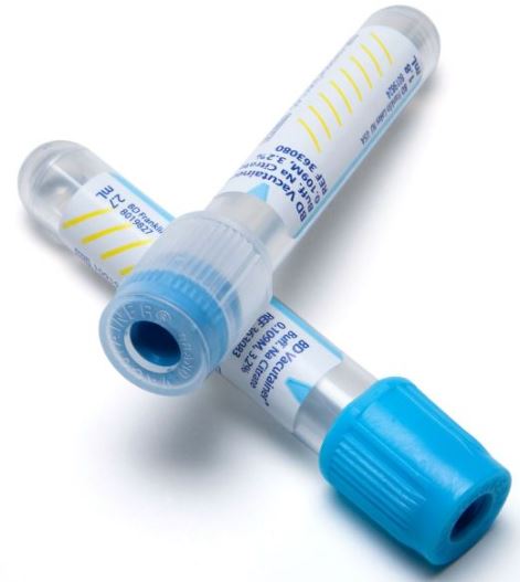 (blds.syst.) TUBE, VACUUM, plastic, CITRATE,2.7ml light blue