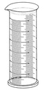 EPROUVETTE, plastique, graduée, à bec verseur, 500 ml