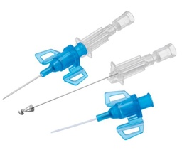 [SINSIVCST22W1] SAFETY IV CATHETER, tip, 22G x 25 mm, wings, IP, blue