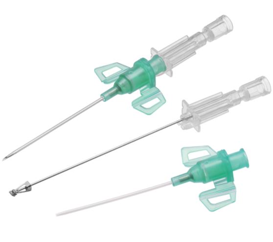 CATHETER IV SECURISE, tip, 18G x 45 mm, aill., PI, vert