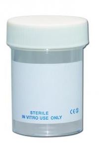 CONTAINER, SAMPLE, plast., 60ml, sterile