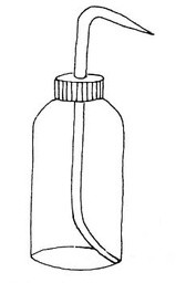[ELABBOTW0250] WASH BOTTLE, swan-neck, plastic, 250 ml